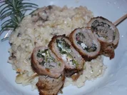 Involtinischnecken mit Champignonrisotto - Rezept