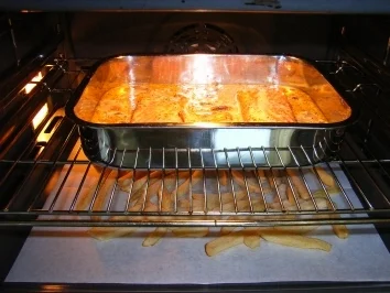 Lachs-Champigons-Gratin auf Pommes frittis - Rezept - Bild Nr. 7