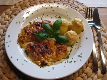 Lecker Fleisch (überbackene Schnitzel) - ruck zuck und lecker - mit Beilage - Rezept - Bild Nr. 6