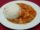 Rezept: Japanischer Curryreis mit Fleischsoße und eingelegtem Rettich Japanischer Curryreis mit Fleischsoße und eingelegtem Rettich - Rezept