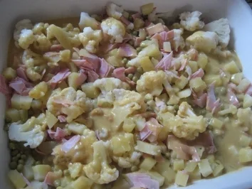 Rezept: Blumenkohlauflauf mit Curry Bild Nr. 4 Blumenkohlauflauf mit Curry - Rezept - Bild Nr. 4