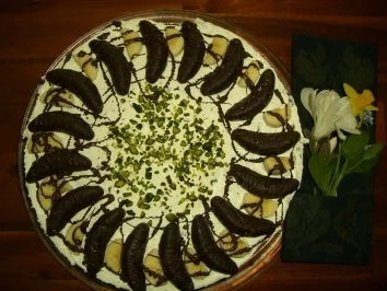 Torte : Stracciatella-Bananen-Torte - Rezept