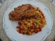 Fisch : Viktoriaseebarsch an Gemüsereis - Rezept