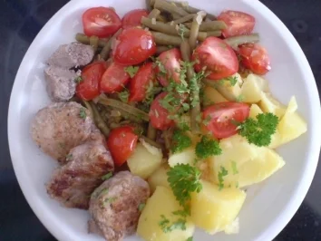 Medaillons auf Bohnen-Tomaten-Gemüse - Rezept - Bild Nr. 16