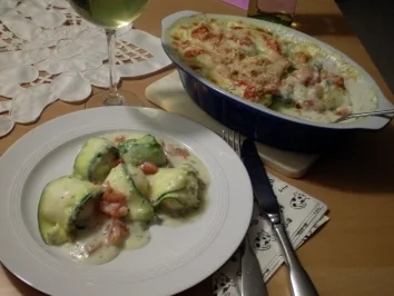 Rezept: Zucchini-Knödel-Gratin Zucchini-Knödel-Gratin - Rezept