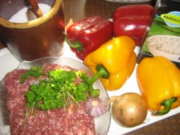 Rezept: gefüllte Paprika von Rosa Bild Nr. 2 gefüllte Paprika von Rosa - Rezept - Bild Nr. 2