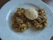 Auflauf - Bananen - Apfelauflauf mit Nuß - Streußeln - Rezept