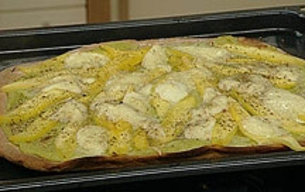 Bilder für Mango-Avocado-Mozzarella-Pizza - Rezept