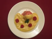 Himbeer-Chili-Parfait mit Marsala-Zabaione - Rezept