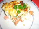 Blumenkohlauflauf mit Wienerle - Rezept