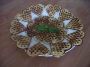 Biskuittwaffeln - Rezept