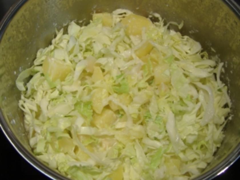 Kartoffel Spitzkohl Pürree mit Kalbsschnitte - einfach - von golfvornholz Kartoffel Spitzkohl Pürree mit Kalbsschnitte - einfach - von golfvornholz