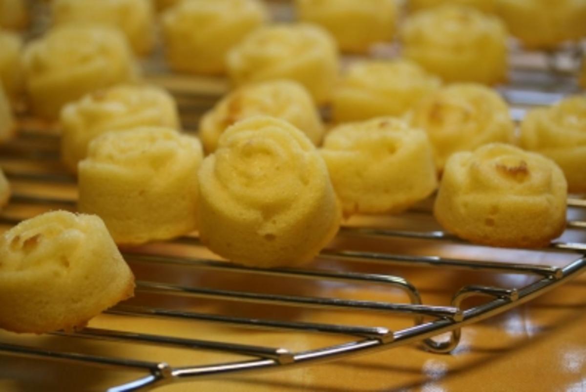 Mini Zitronen Blumen Kuchen - Rezept - Bild Nr. 8