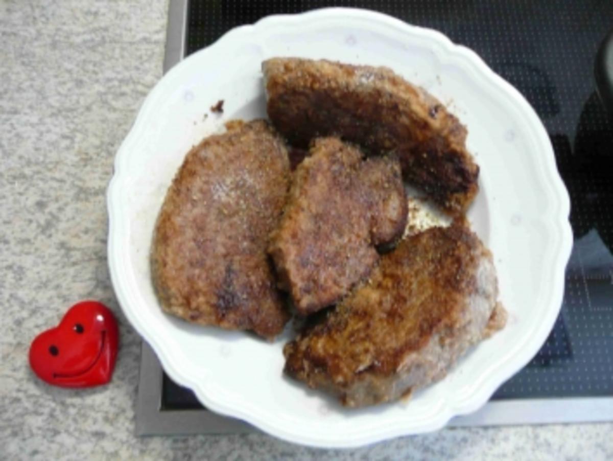 Rind : Schnitzel vom Rind in Rotweinsoße - Rezept - Bild Nr. 4
