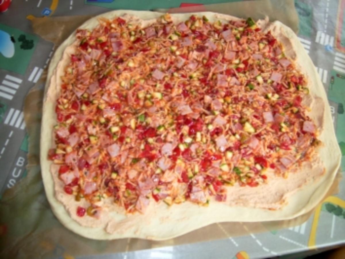 Pizzagesichter und Schnecken - Rezept