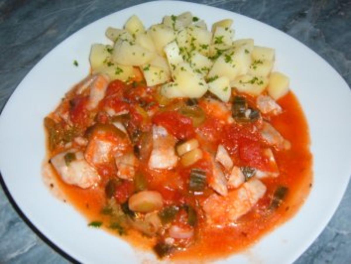 Fisch-Tomaten-Topf - Rezept