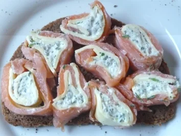 Lachsröllchen - Rezept