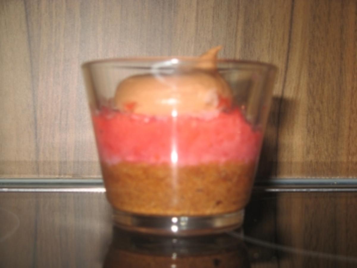 Schoko-Creme-Dessert mit Fruchtschicht - Rezept - Bild Nr. 2