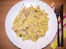 Fl/Schwein: Spätzle mit Käse und Schinken - Rezept