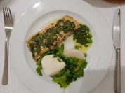 Mairezept" Mairübchen auf Kräuterlachs - Rezept