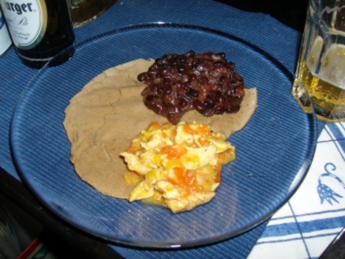 Ein Kochexperiment: Das original äthiopische "Injera" mit zweierlei "Wot" - Rezept - Bild Nr. 7