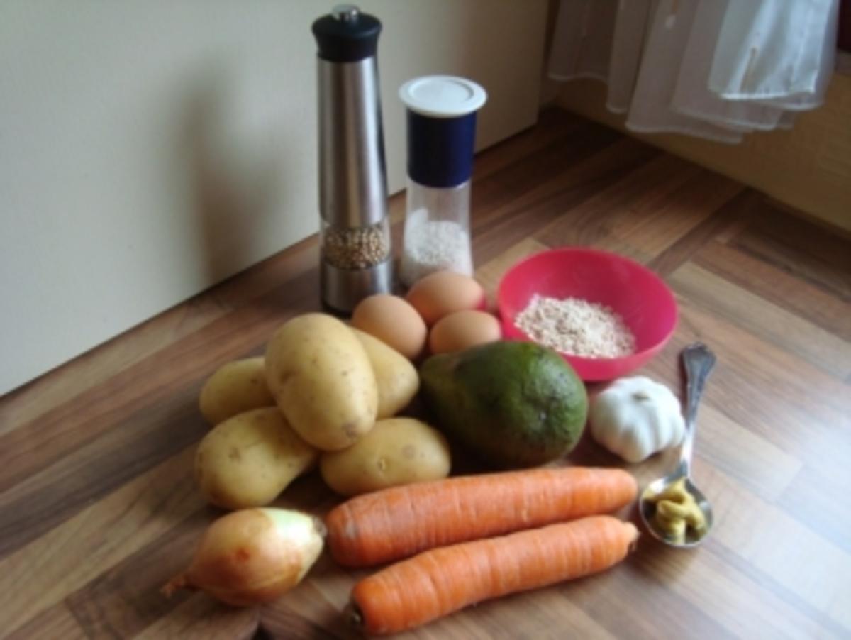 rez. kl. Mahlz. - Möhren - Kartoffelpuffer mit Avocadocreme - Rezept - Bild Nr. 2