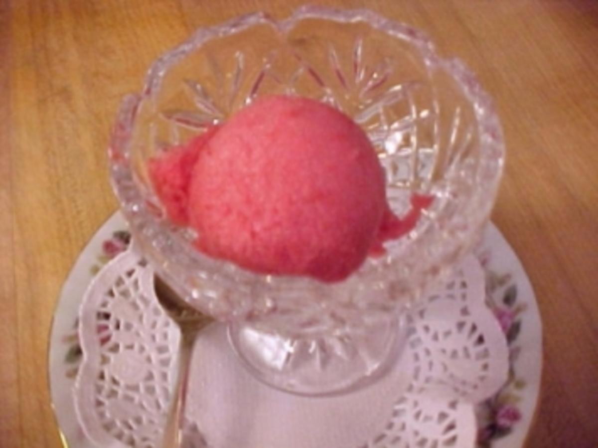 SORBET  "Erdbeerensorbet" - Rezept