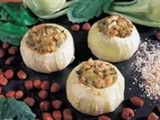 Gefüllte Kohlrabi mit Haselnüssen - Rezept