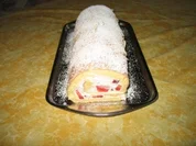 Erdbeerroulade - Rezept