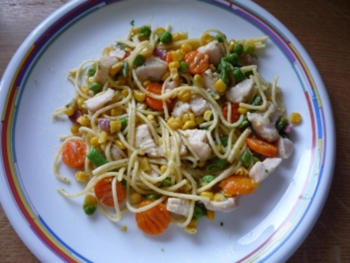 bunte Spaghettipfanne - Rezept