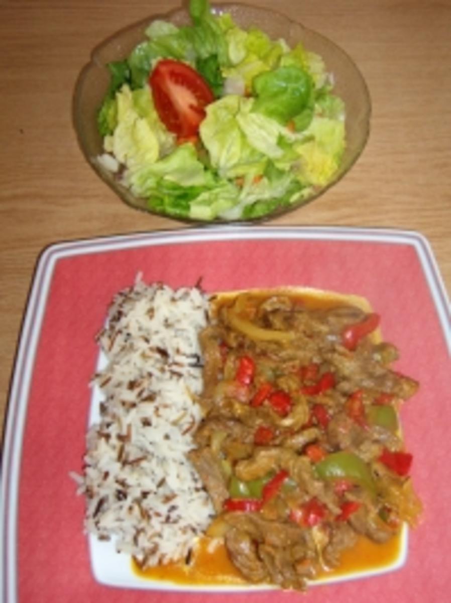 Curry-Rindfleischgeschnetzeltes - Rezept