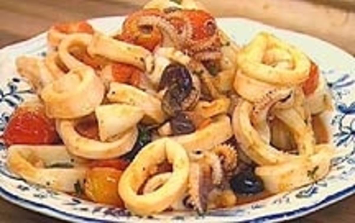 Knoblauch-Tomaten-Calamari - Rezept mit Bild - kochbar.de