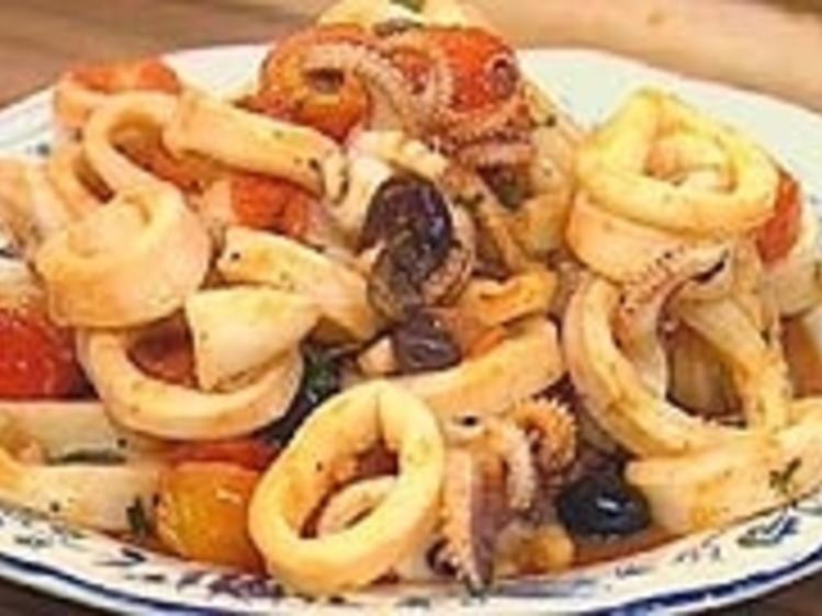 Knoblauch-Tomaten-Calamari - Rezept mit Bild - kochbar.de