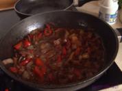 Paprika-Pilz-Zwiebel-Gemüse - Rezept