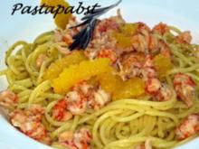 Spaghetti mit Krebsfleisch an Orangen-Rosmarin-Butter - Rezept