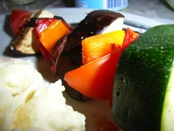 Rezept: Grillspieß "Europas Gemüsegarten" Grillspieß "Europas Gemüsegarten" - Rezept