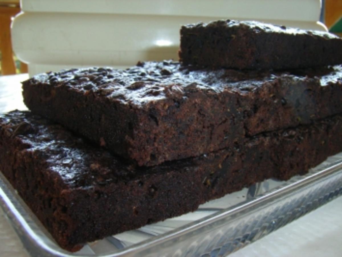 Kuchen: Brownies mit Zucchini - Rezept