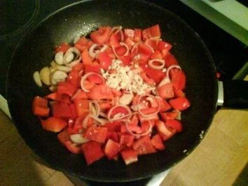 Couscous mit Gambas an Limetten-Joghurt-Sauce - Rezept - Bild Nr. 2