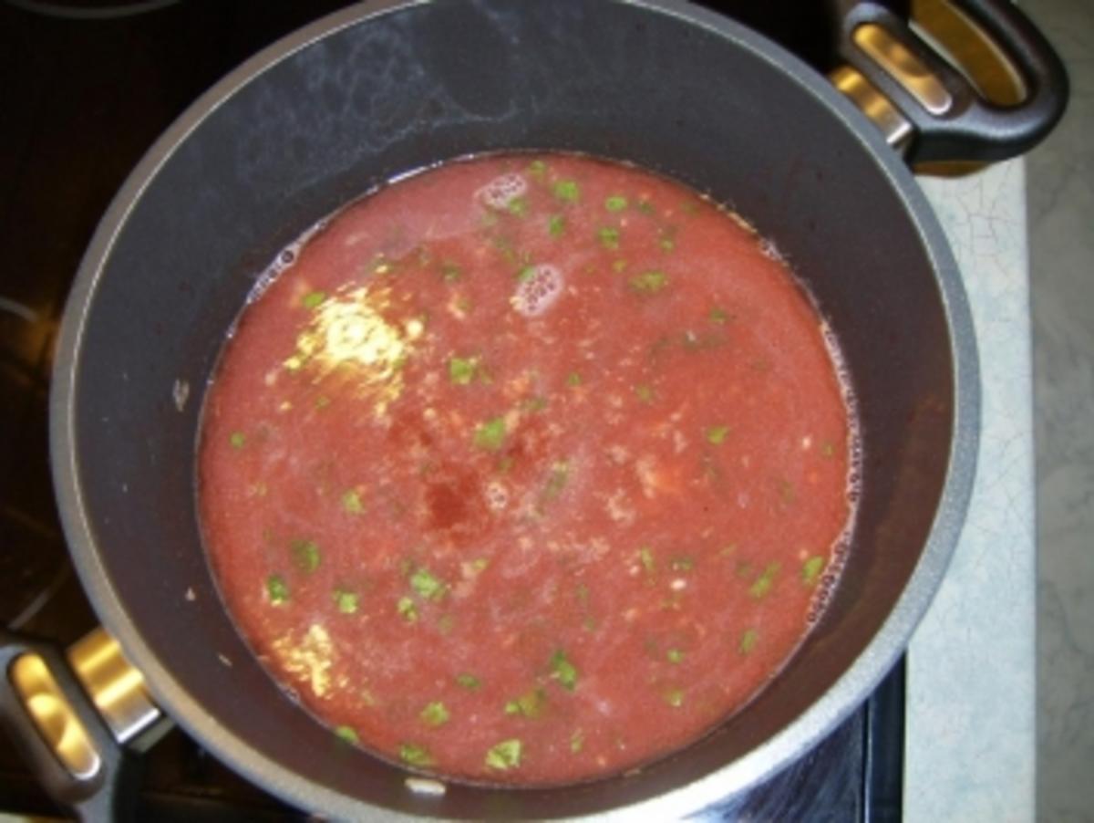 Tomatensoße mit Rind im eigenen Saft und Radieschen - Rezept - Bild Nr. 6