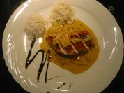 Hähnchenbrust mit Lauch-Safran-Sauce - Rezept