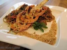 Garnelen an pikaten "Fischnudeln" - Rezept