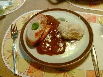 mediteranes Hähnchenfilet mit Risotto quattro formaggi - Rezept - Bild Nr. 2