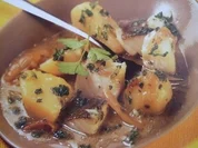 Kartoffeln in grüner Soße mit Fisch - Rezept