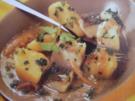 Kartoffeln in grüner Soße mit Fisch - Rezept