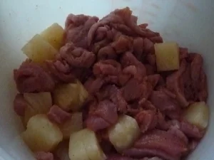 Hawaii - Sahne - Fleisch - Rezept