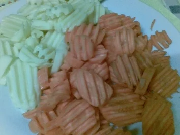 Rezept: Hähnchenschenkel , Kartoffeln und Möhren Bild Nr. 3 Hähnchenschenkel , Kartoffeln und Möhren - Rezept - Bild Nr. 3