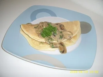 Oma Inge ´s Champignon - Omelette - Rezept