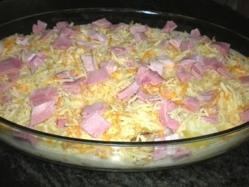 GRATIN: Kartoffel-Spargel-Schinken-Gratin - Rezept