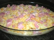 GRATIN: Kartoffel-Spargel-Schinken-Gratin - Rezept