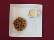 Birnen-Walnuss-Tarte und geeister Cappuccino - Rezept